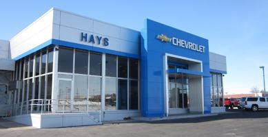 Hays chevrolet. With the Chevrolet specials available at Hays Chevrolet, teachers, college students, first responders & military personnel can save on a new Chevy! Skip to Main Content. Hays Chevrolet. 2917 VINE HAYS KS 67601-1994; Sales (785) 261-9684; Service (785) 261-9693; Call Us. Sales (785) 261-9684; Service (785) 261-9693; 