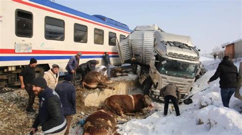 Hayvan yüklü tıra tren çarptı: 2 kişi hayatını kaybetti - Son Dakika Haberleri