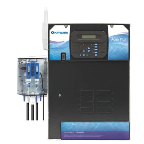 Hayward aqua plus control panel. FOR LARGE POOLS: For in-ground pools up to 40,000 gallons and includes Hayward TurboCell Salt Chlorination Cell W3T-CELL-15 ; NO MORE HANDLING CHLORINE: Automatically converts salt into chlorine, naturally, while providing continuous sanitization. No more mixing, measuring or handling liquid or tablet chlorine. 