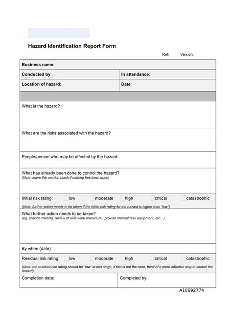 Hazard Identification Form