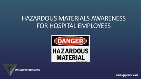 Hazardous materials in hospital ppt. .  ...