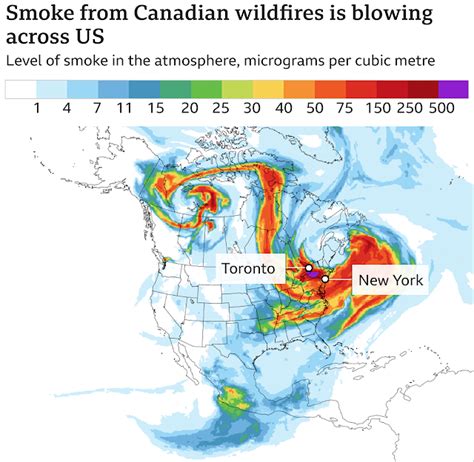 Haze over Great Lakes region reminds US residents that Canadian wildfires persist