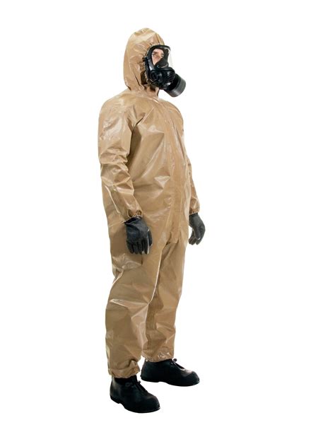 It is designed to protect the wearer from splashes of hazardous chemicals. Level B hazmat suits provide the highest protection to the respiratory system, but lesser protection to the skin and eyes. It includes a positive-pressure, Self-Contained Breathing Apparatus (SCBA). It also has chemical resistant gloves and boots with steel toes.. 