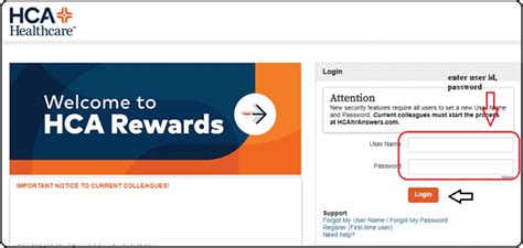 Step 1: Open your favorite web browser and visit the HCAhrAnswers Portal. Step 2: Click the "Login" button in the upper right corner of your homepage. Step 3: Enter your login credentials into the fields provided. Click on "Forgot Password" and follow the instructions to reset your password if you can't remember it.. 