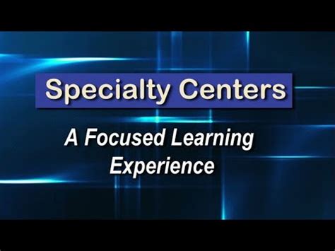 If so, consider attending an HCPS specialty center. The centers, located in each of the division's high schools and at three middle schools, offer Henrico County students opportunities to focus their learning experiences. The centers offer advanced courses to students with clear interests and specific educational and/or career goals..