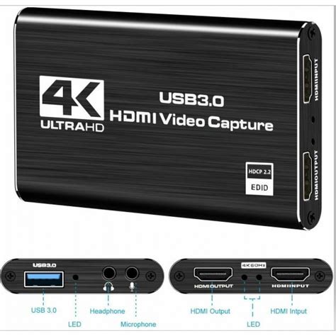 Hd Video Capture Card 4K 60fps Usb 3.0 Loop-Out Hdmi-Sesuai …