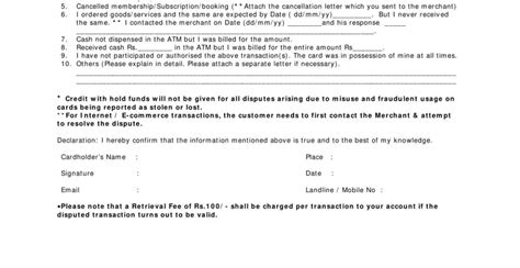 Hdfc dispute form online fill: Fill out & sign online DocHub