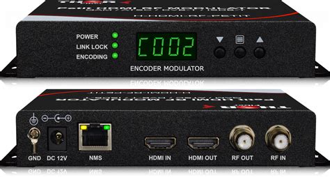 Hdmi rf catv modulators. Your choice of selecting 8 HDMI or SDI video sources. It converts 8 HDMI/SDI sources to individual CATV RF DVB-C QAM or Off-Air ATSC channels. It also supports European … 