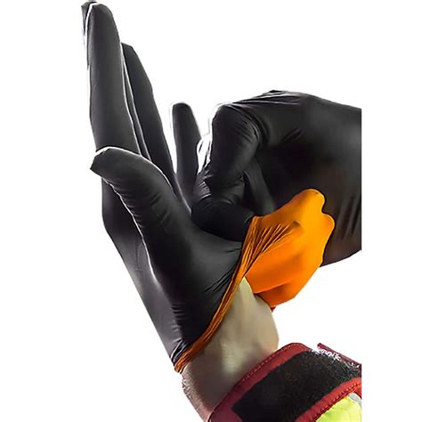 Hdx nitrile gloves. HDX. Black Heavy Duty 6 mil Nitrile Gloves, Powder Free (10-Pack) Compare. Top Rated. More Options Available $ 3. 98 /case (93) Model# HDXGNGOXL1. LG/XL Orange Nitrile Long Cuff Gloves. Compare. More Options Available $ 3. 97 /pair. Model# 15122-012. Garden Chem. Large Green 11 mil Reusable Nitrile Glove. Compare $ 97. 86 