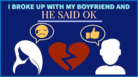 He said ipercent27m perfect but broke up with me. Nov 13, 2019 · Because she waited so long to break up with you, because she was in distressed with this conflict, she is less likely to come back to you than if she expressed herself honestly to you earlier. Because of the length of time that she was distressed over the relationship, her losing feelings for you may be permanent. 