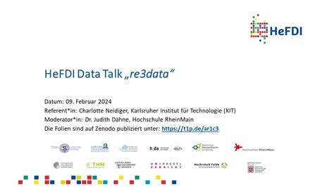 HeFDI Data Talk: eLabFTW - Überblick und neue Funktionalitäten