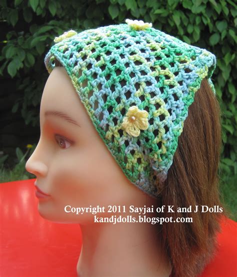 Head Scarf Crochet Pattern Free Patterns