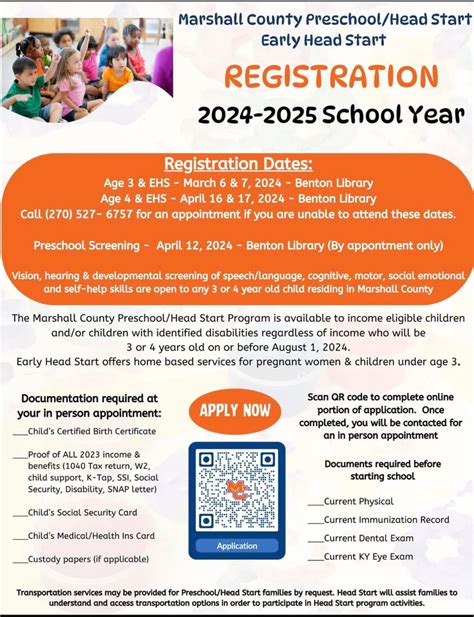 Head Start Registration