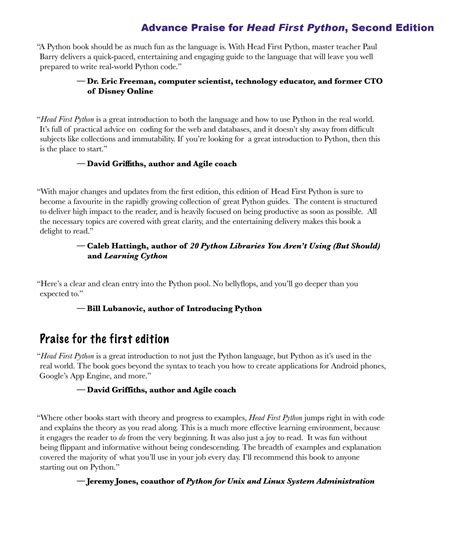 Head first python 2nd edition pdf github. 3K head first python 2nd edition Adde...