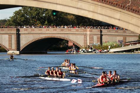 October 19, 2023. Mitch Fink (COM’25) Rob Branning. The rowing world will turn its focus to Boston this weekend, when approximately 11,000 rowers from around the globe take to the Charles River for the 58th annual Head of the Charles Regatta. The event, with 75 total races, runs from Friday, October 20, to Sunday, October 22, and is the world .... 