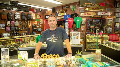Chris Morris at Paraphernalia Boutique located at 4234 W. Dunlap Ave., in Phoenix. Morris says the store is Arizona's oldest head shop.. 
