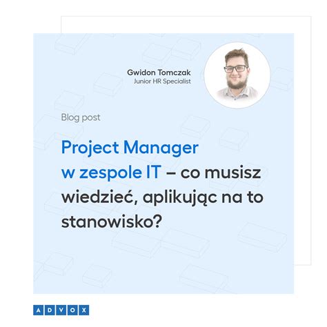 HeadHR zatrudnia na stanowisko Information Technology Project Manager …