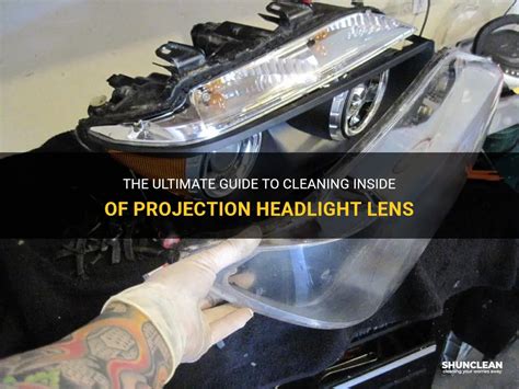 Headlights projector lens disassemble and cleaning …