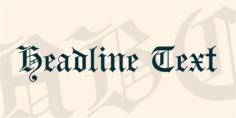 Headline Text Font Download