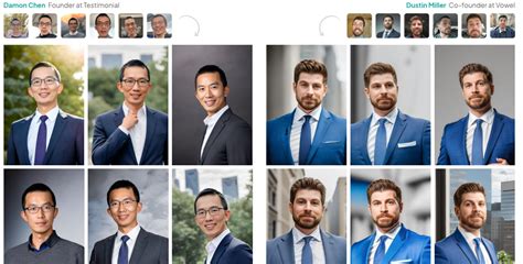 Get access to enterprise level AI trained at billions of images at rock-bottom prices. Our AI renders a model of the person you provided in the pictures and generates new images of that person in completely new situations. Get amazing looking headshots by just providing a few casual selfies (taken in any environment within a few minutes).. 