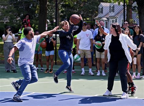 Healey dribbles in start of Summer Nights youth programming