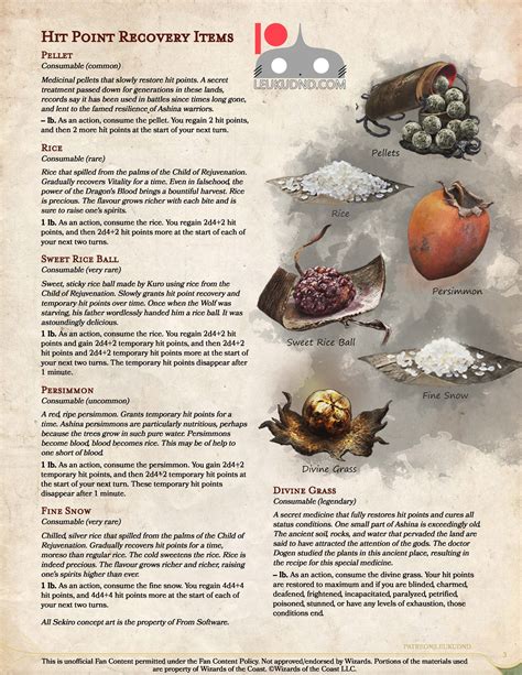 Healing Items in D&D 5e: Staffs, Amulets, Potions and More