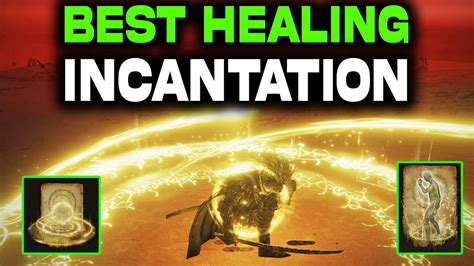 The best overall healing incantation in Elden Ring is Erdtree Heal, which is a massive area-of-effect heal that restores a huge amount of HP for both you and your allies for a sizable chunk of.... 
