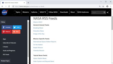 Health: RSS Feeds - in.gov