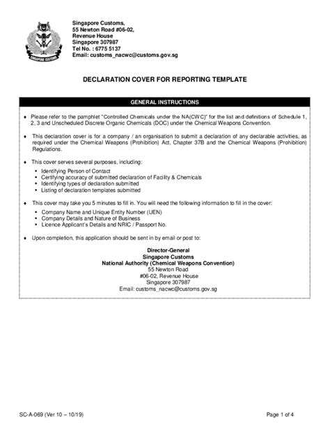 Health Declaration Form Ica