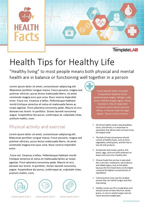 Health Information Sheet Template