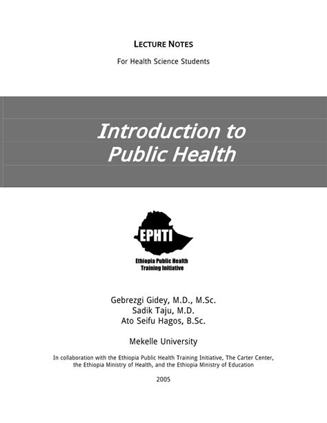Health Notes Engineering Public Lecture