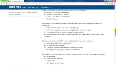 This is a test simulator for the ECS Health and Safety test. It holds all the official questions and answers found in the ECS Question and Answer Book. The test simulator allows you to practice as many times as you like, until you are confident enough to go out for the real exam. The test conditions are identical to the official test: 50 random .... 