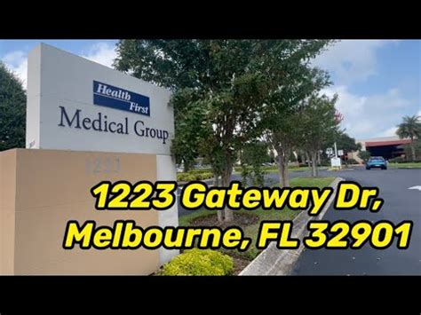1223 Gateway Dr Ste 1E, Melbourne, FL, 32901. n/a Average office wait time . ... Health First Medical Group LLC. 1223 Gateway Dr Ste 1E. Melbourne, FL, 32901. LOCATIONS .