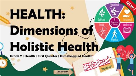 Health grade 7 first quarter Holistic Health and Its Five Dimensions