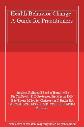 Read Online Health Behavior Change A Guide For Practitioners By Stephen Rollnick