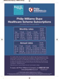 Healthcare Scheme - Philip Williams