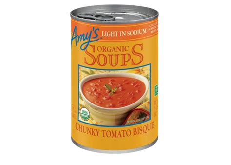 Healthiest canned soup. "To make your can of soup into a full meal, aim for canned soup options that contain at least 10 grams of protein, less than 500 mgs of sodium, and 4-5 grams of fiber," Cardel says. "The protein and fiber content will keep you full, and the limited sodium content will help keep your blood pressure in check." 