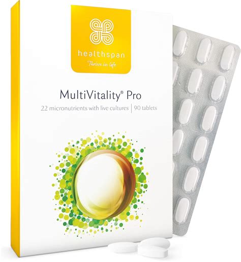 Healthspan Multivitamin with Live Cultures (90 Tablets) - Amazon