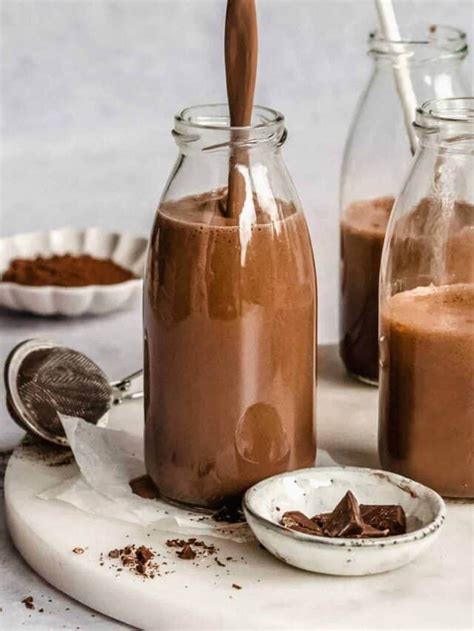 Healthy Chocolate Milk With Cocoa Powder