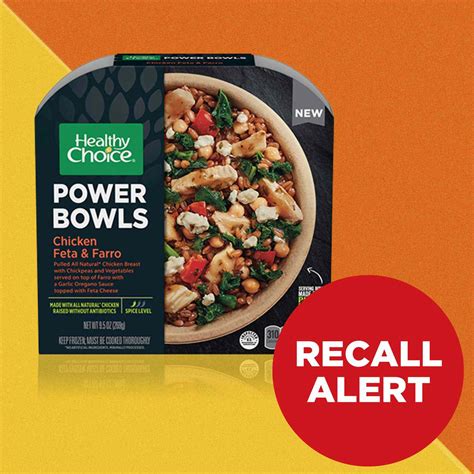 Healthy Choice chicken bowls recalled; might contain rocks