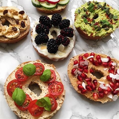 Healthy bagels. Preheat oven to 400f. Fill a large, wide pot water and bring to a boil. Drop bagels in, 1-2 at a time, making sure they have enough room to float around. Cook the bagels for 1 minute on each side and remove with a slotted spoon; drain well. Place on a baking sheet or plate and brush with egg wash. 