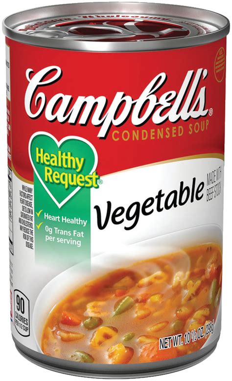 Healthy canned soups. From classic chicken noodle, split pea or tomato basil to hearty vegetable beef, savory pot ... 