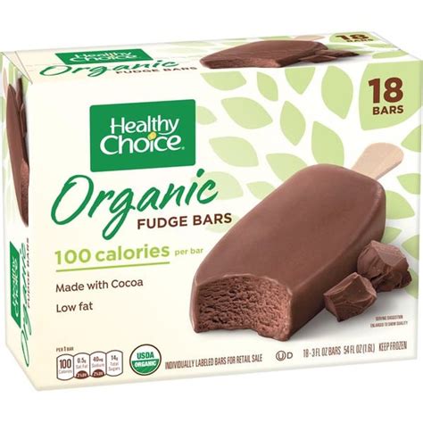 Healthy choice organic fudge bars. There are 120 calories in 1 serving (38 g) of Healthy Choice Natural Flavor Microwave Popcorn. Get full nutrition facts for other Healthy Choice products and all your other favorite brands. Register ... Organic Fudge Bars: Premium Low Fat Fudge Bars: More Products from Healthy Choice: Power Bowls Chicken Feta & Farro: Cafe Steamers Sweet Sesame ... 