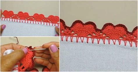 Heart Edging Crochet Tutorial Free Styles Idea
