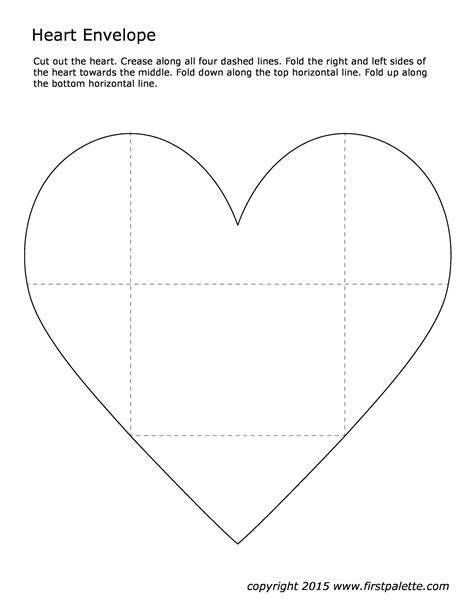 Heart Envelope Template