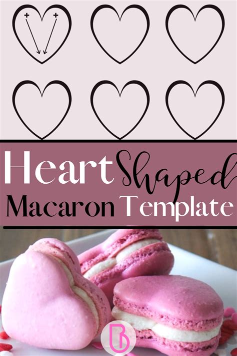 Heart Macaron Template Pdf