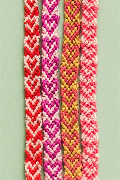 Heart Pattern Friendship Bracelets Tutorial Friendship bracelets diy