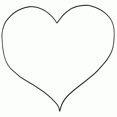 Heart Shape Coloring Sheets