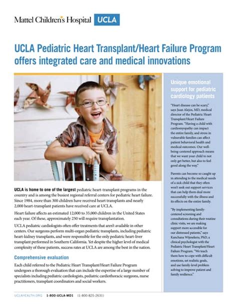 Heart Transplant Program Pediatric Heart Transplant Program Mayo Clinic