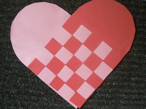 Heart Weaving Template